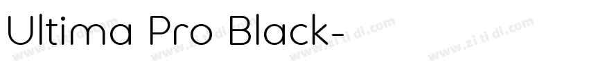 Ultima Pro Black字体转换
